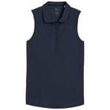Women's Houndstooth Sleeveless Polo