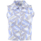 Women's Moveknit Printed Sleeveless Full Zip Polo