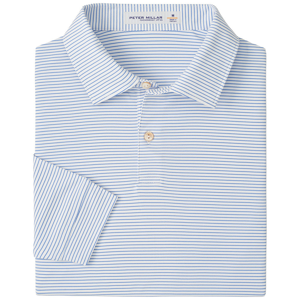Featherweight Stripe Long Sleeve Polo