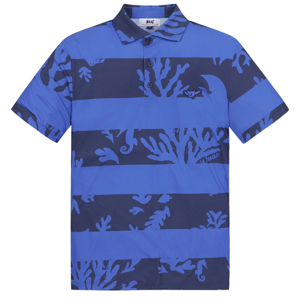 Athletic Fit Ocean Block Polo Shirt