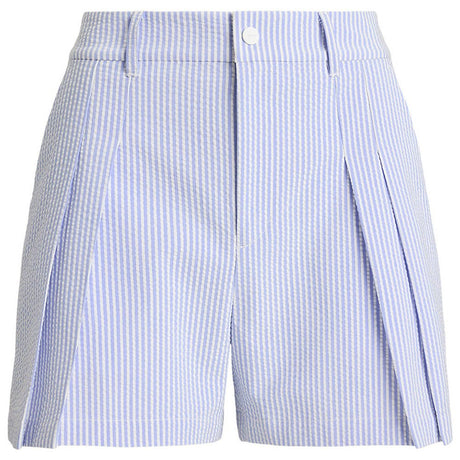 Women's Seersucker Pleated Short - Fairway Styles