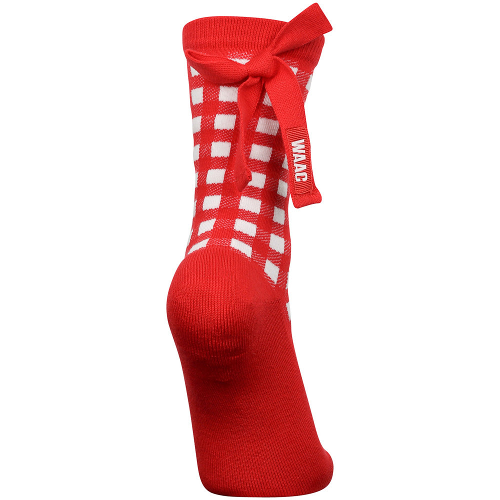 Women's Check Ribbon Socks