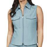 Women's Zip - up Hoodie Vest - Fairway Styles
