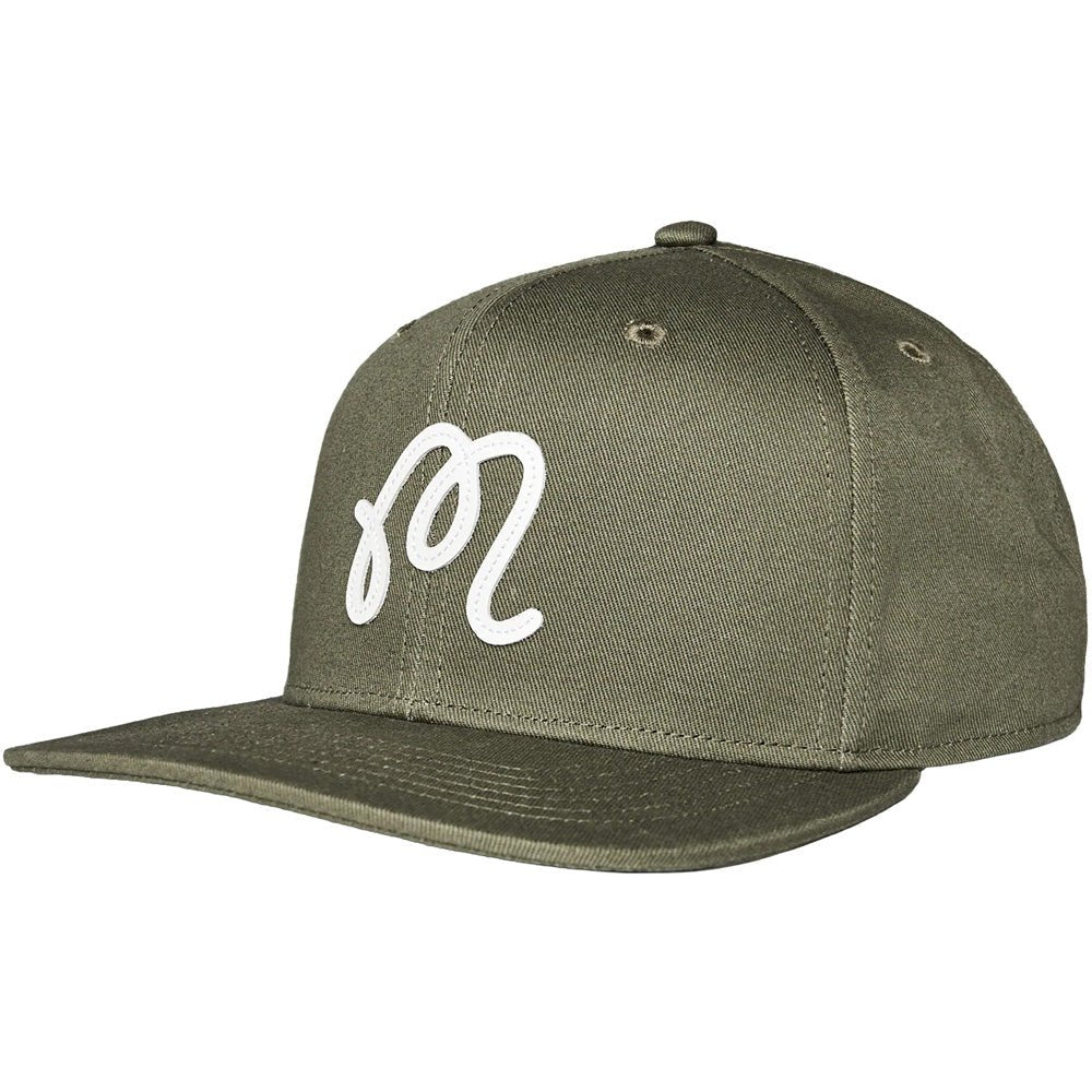 M Script Snapback Hat
