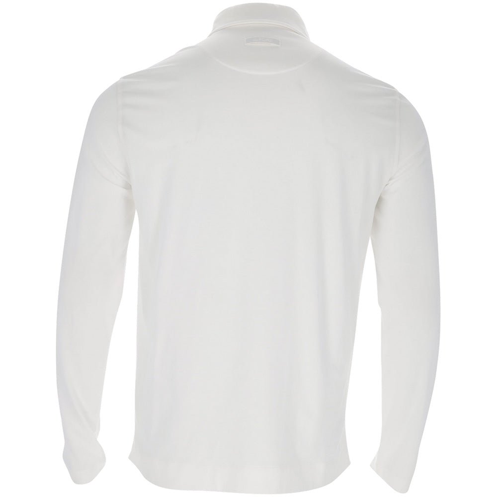 Brushed Cotton Long Sleeve Polo - Fairway Styles