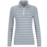 Women's The Simone Striped Long Sleeve 1/4 Zip Top - Fairway Styles