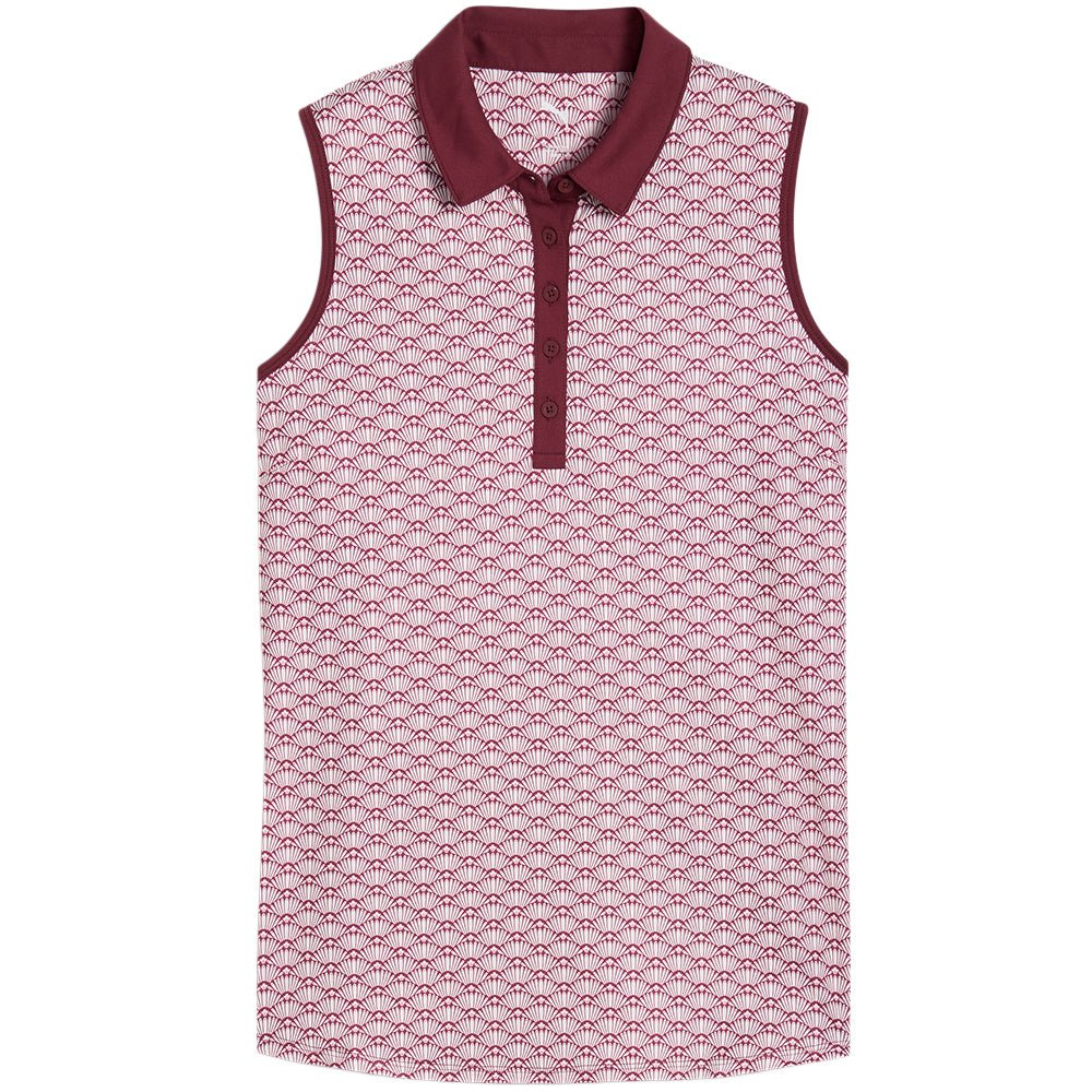 Women's CLOUDSPUN Scallop Sleeveless Polo - Fairway Styles