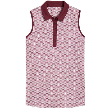 Women's CLOUDSPUN Scallop Sleeveless Polo - Fairway Styles