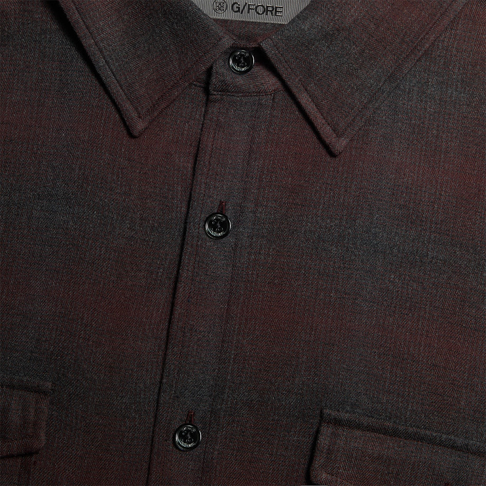 Italian Shadow Plaid Long Sleeve Shirt