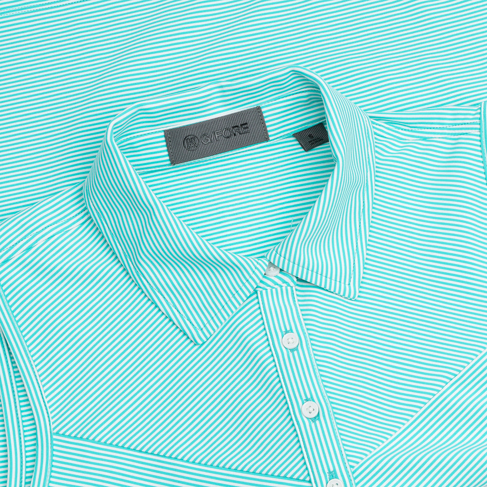 Women's Fine Tech Engineered Stripe Sleeveless Polo