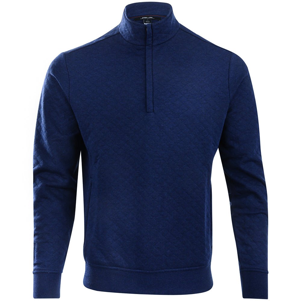 Quilted Double Knit 1/4 Zip Pullover