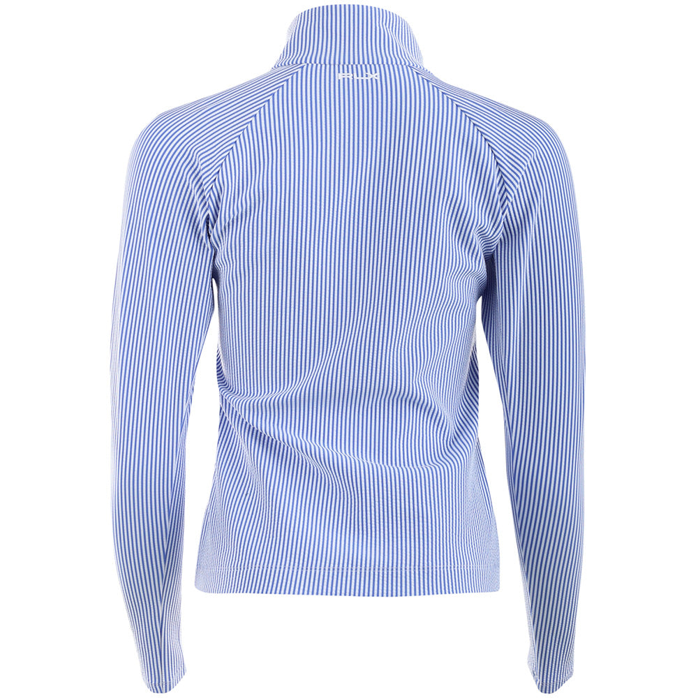 Women's Seersucker Mock Neck Jacket