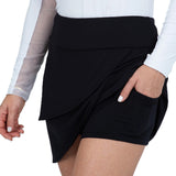 Women's Solid Layered Skort