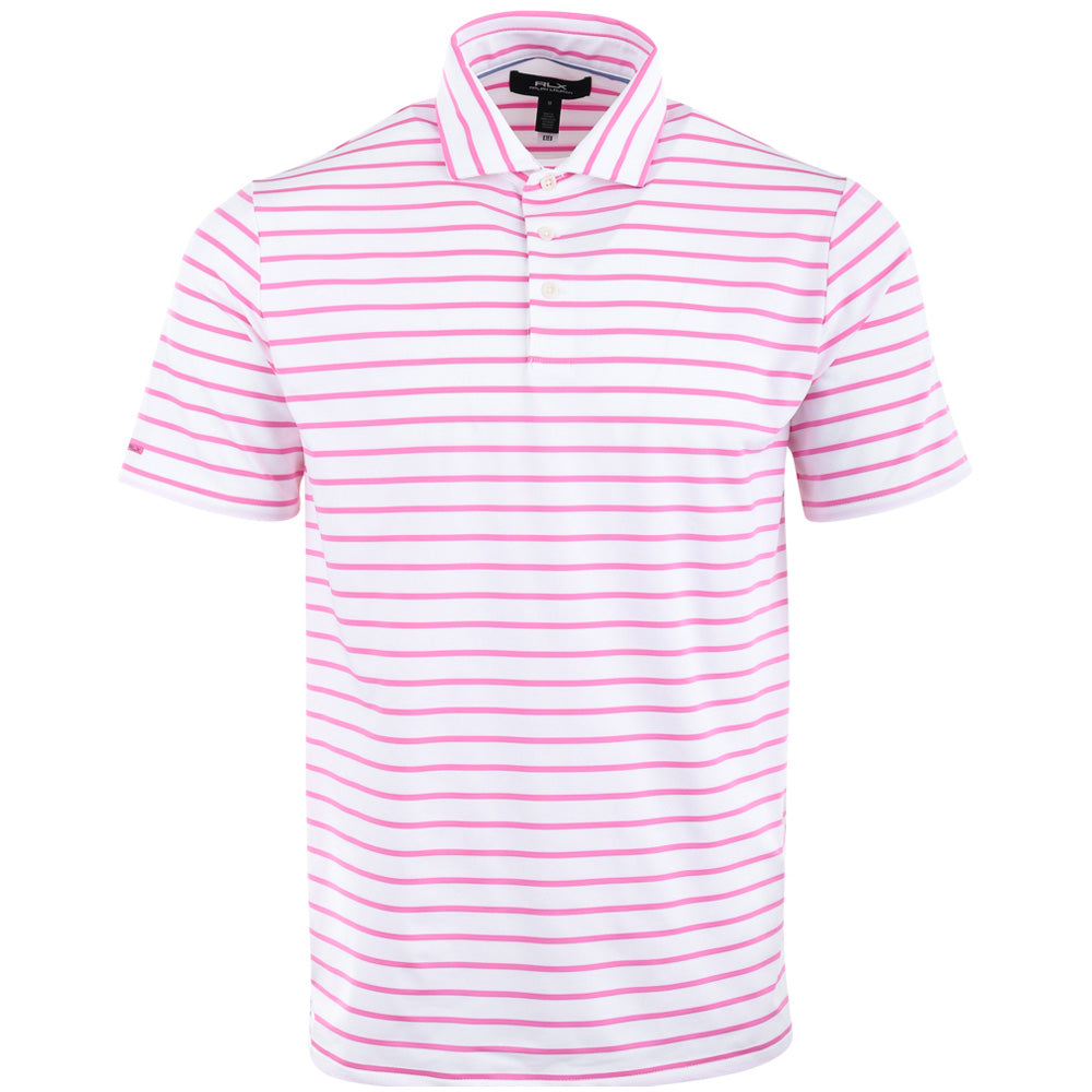 RLX Ralph Lauren Men's Lightweight Airflow Center Stripe Polo