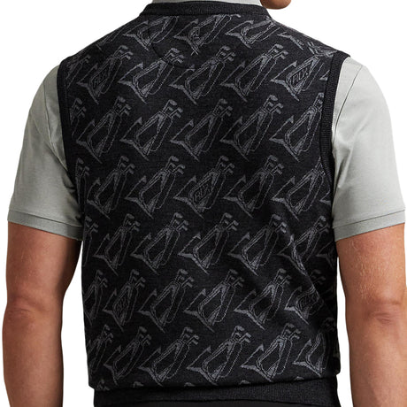 Golf-Motif Performance Sweater Vest