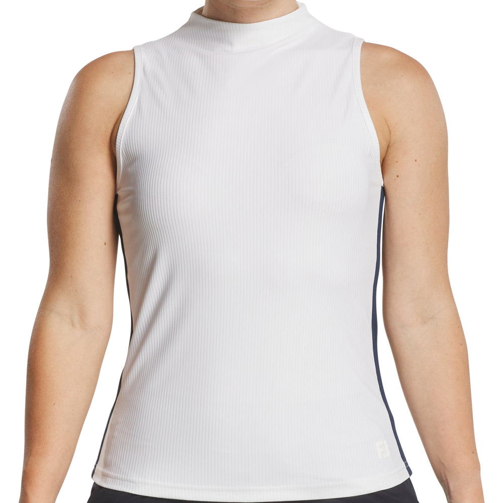 Women's Sleeveless Funnel Neck Shirt