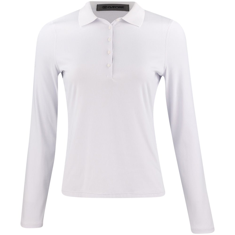 Women's Ribbed Tech Nylon Long Sleeve Polo