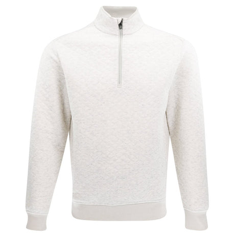 Quilted Double - Knit 1/4 Zip Mock Neck Sweatshirt - Fairway Styles