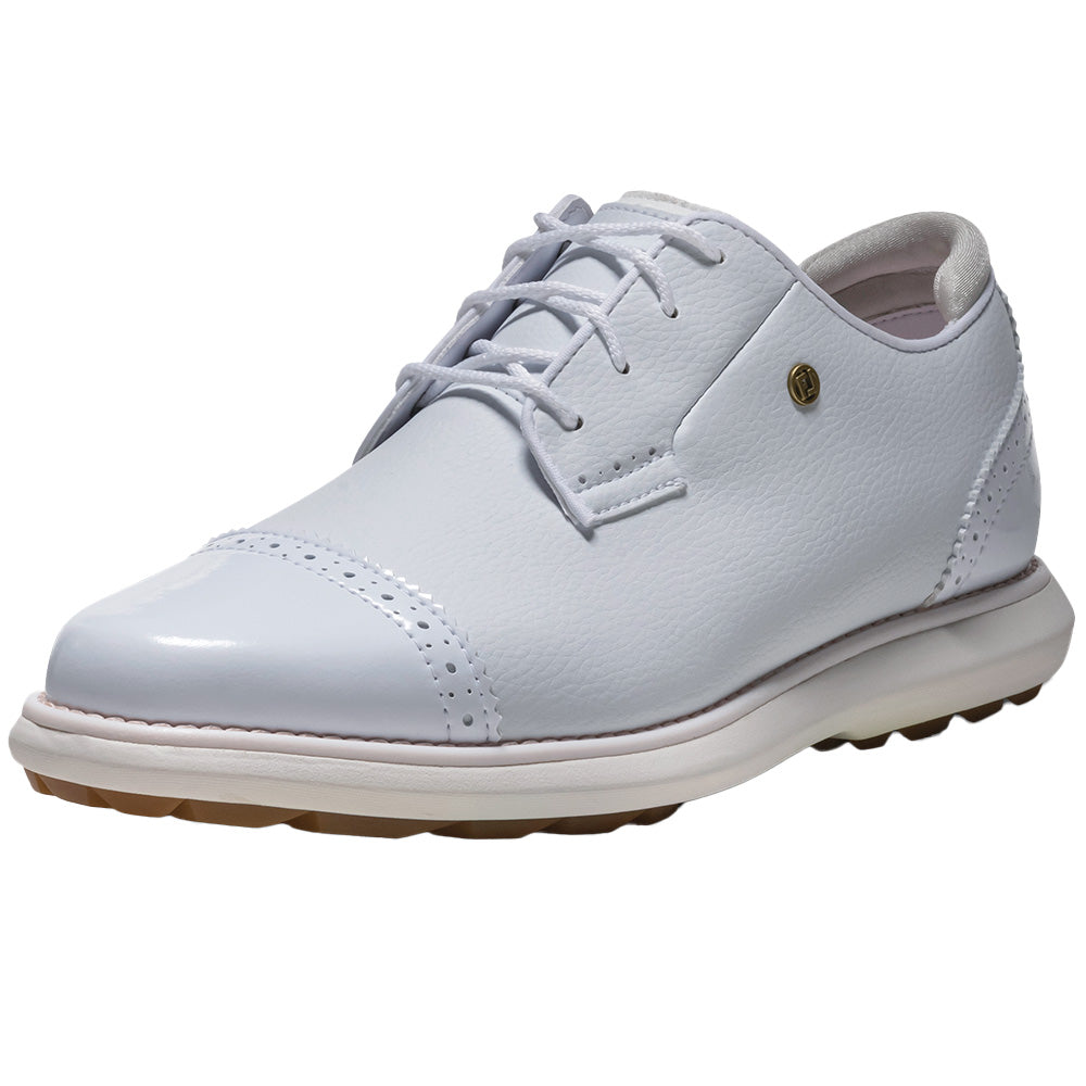 Women's Traditional Cap Toe Spikeless Golf Shoes