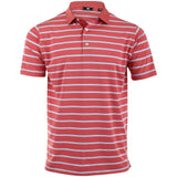 Open Stripe Heather Polo