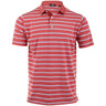 Open Stripe Heather Polo