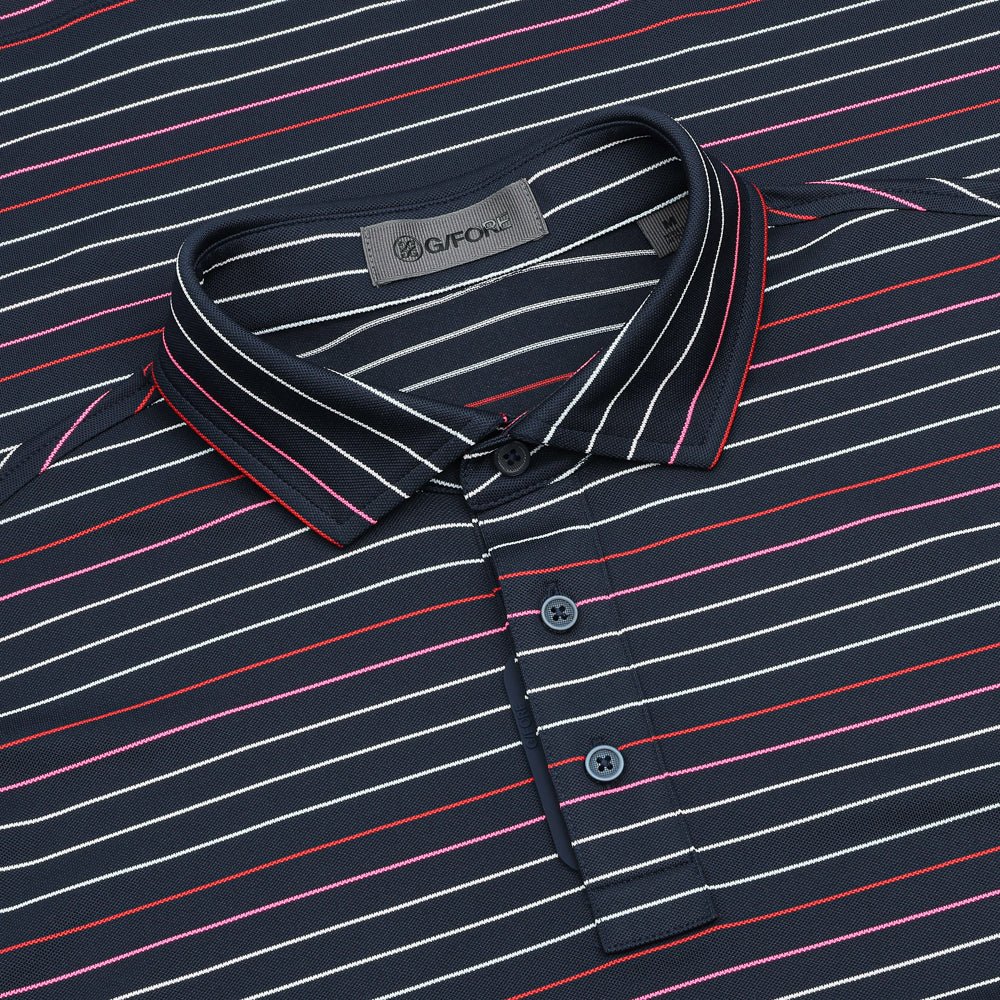 Multi Stripe Tech Piqué Polo - Fairway Styles