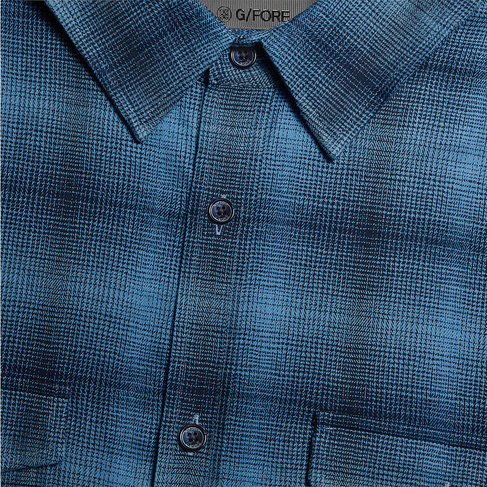 Italian Shadow Plaid Long Sleeve Shirt