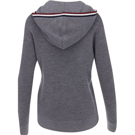 Women's Waffle Stitch Merino Wool Hooded Midlayer - Fairway Styles