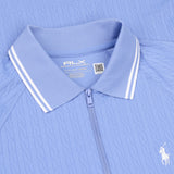 Women's Cable Jacquard 1/4 Zip Polo