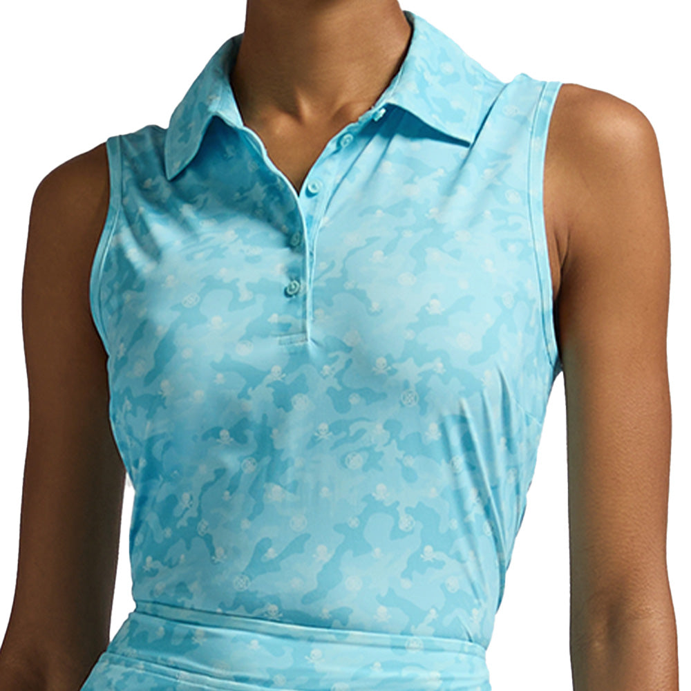 Women's Icon Camo Silky Tech Nylon Sleeveless Polo