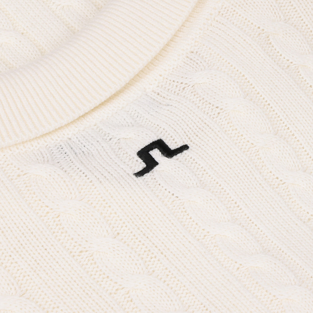 Women's Kinsley Cable Knit Wool Polo