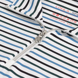 Women's The Simone Striped Long Sleeve 1/4 Zip Top - Fairway Styles