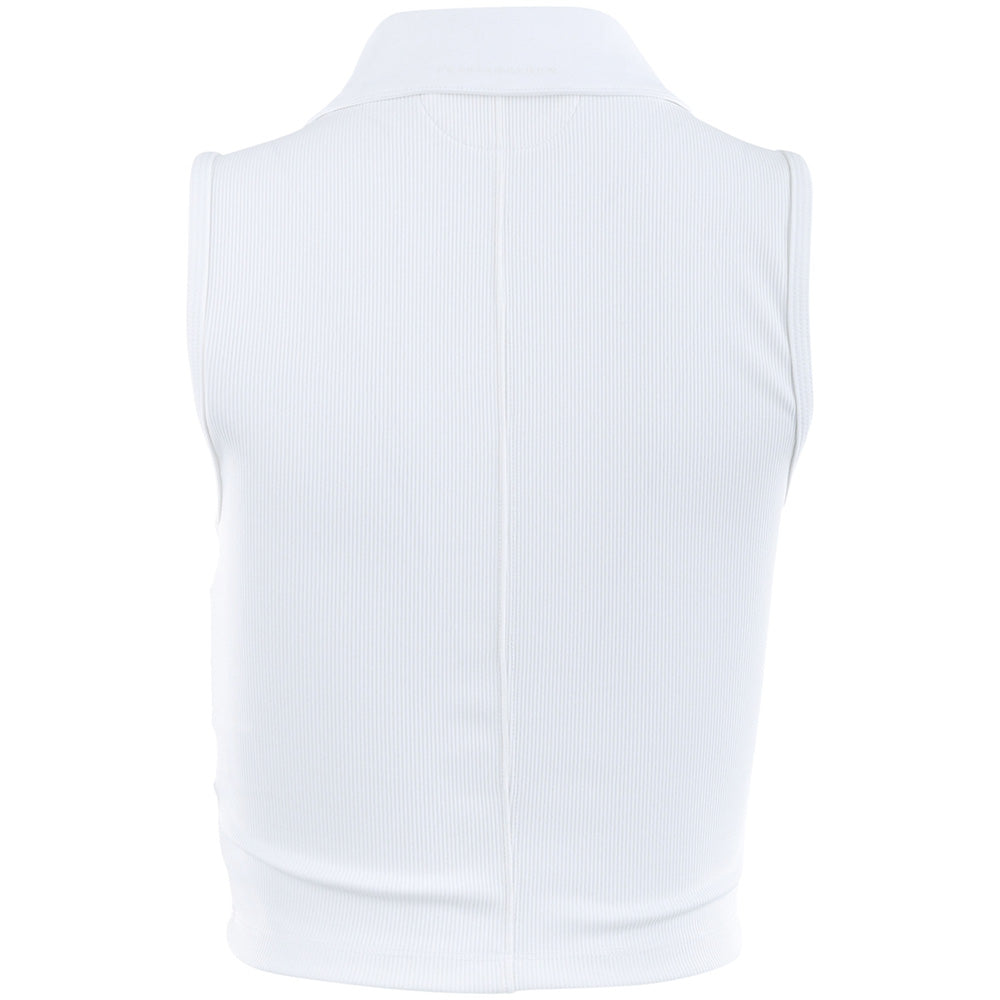Women's MoveKnit Rib Sleeveless Full Zip Polo
