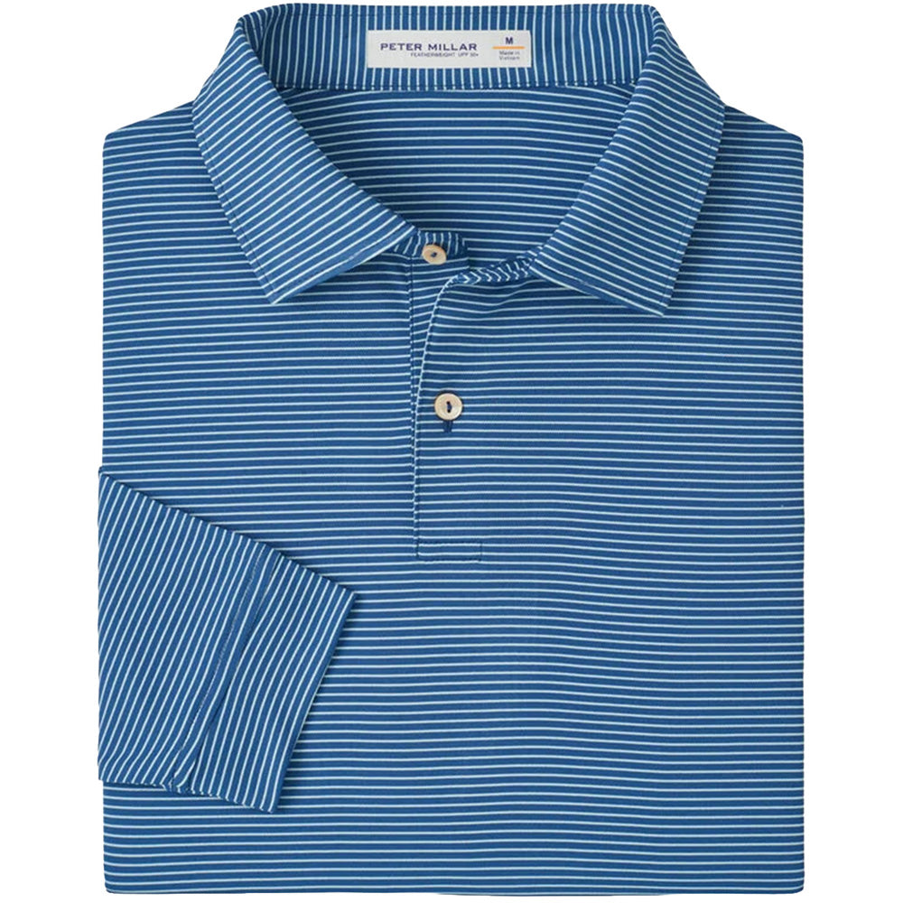 Featherweight Stripe Long Sleeve Polo
