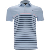 Performance Pique Tailored Fit Striped Polo