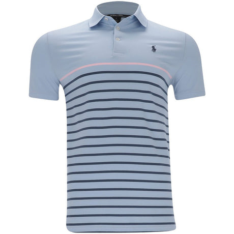 Performance Pique Tailored Fit Striped Polo - Fairway Styles