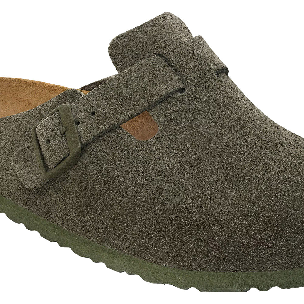 Women's Boston Sandals - Suede Leather