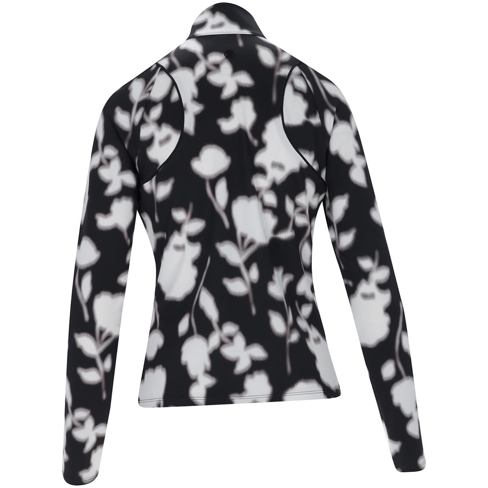 Women's Blur Floral Tech Jersey 1/4 Zip Pullover