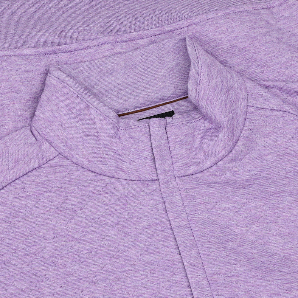 Quilted Double Knit 1/4 Zip Pullover