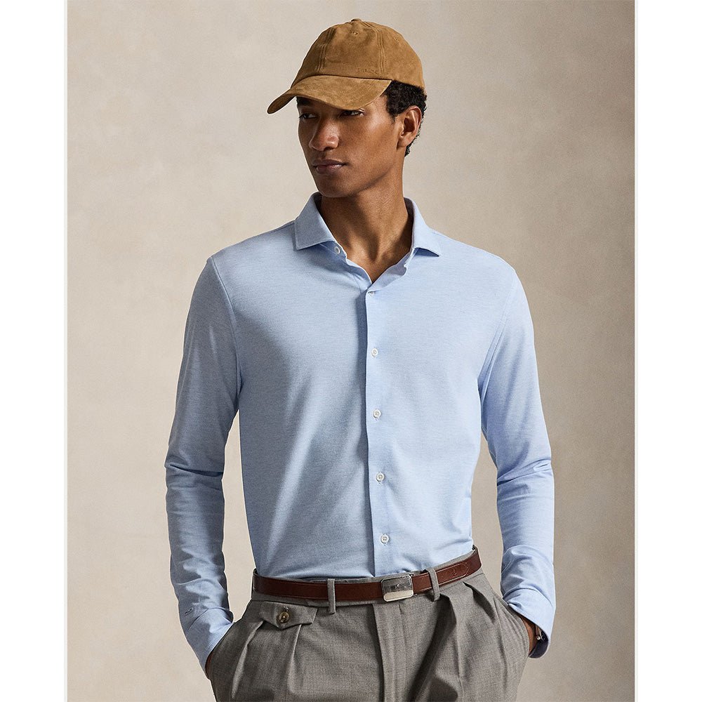 Slim Fit Performance Pique Long Sleeve Shirt