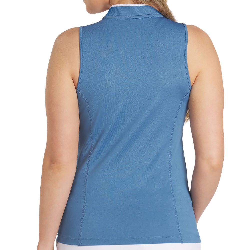 Women's Range Pique Sleeveless Blade Collar Polo