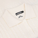 Women's Kinsley Cable Knit Wool Polo