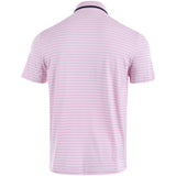 Perforated Stripe Jersey Polo