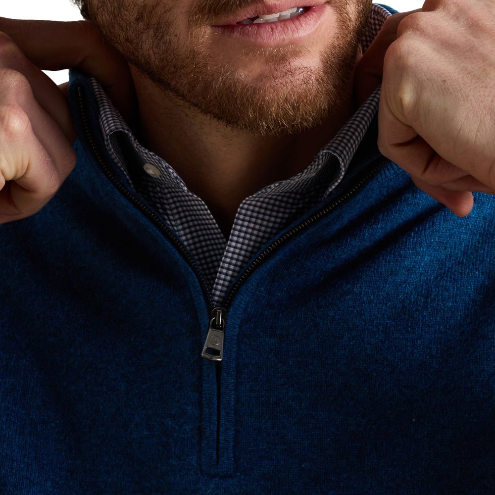 Crown Anniversary Cashmere 1/4 Zip Sweater