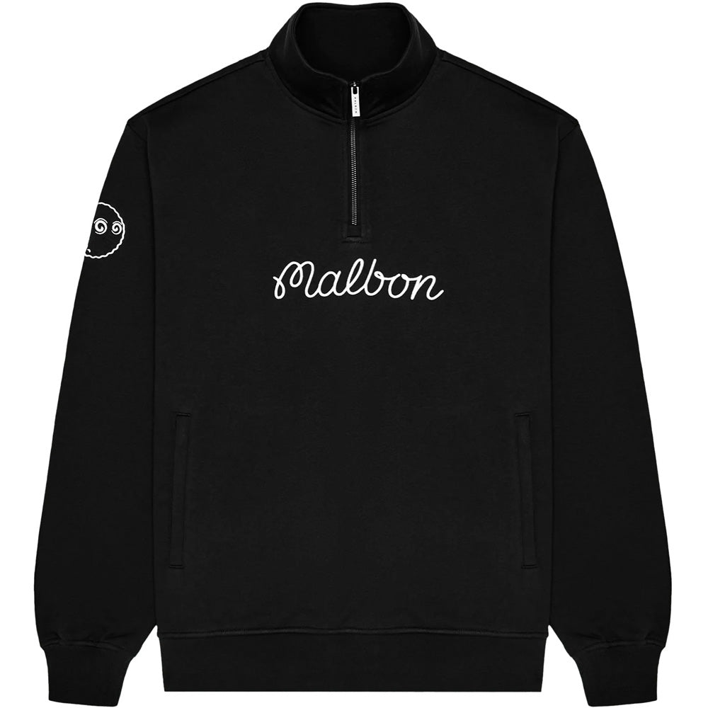 Collegiate 1/4 Zip Stand Collar Sweatshirt