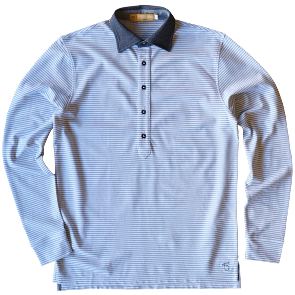 Ford 5 Button Long Sleeve Polo