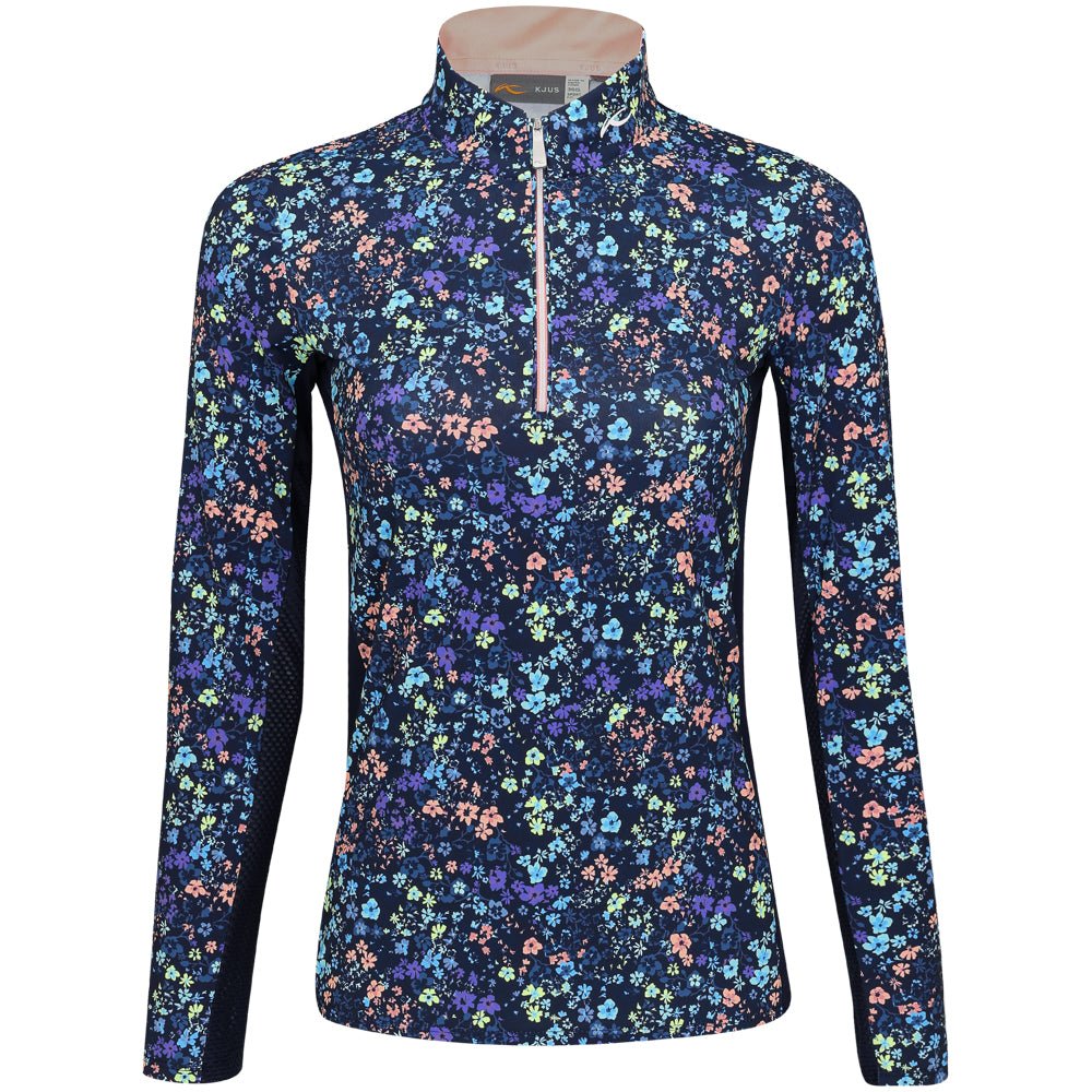 Women's Sunshine Printed 1/2 Zip Pullover - Fairway Styles
