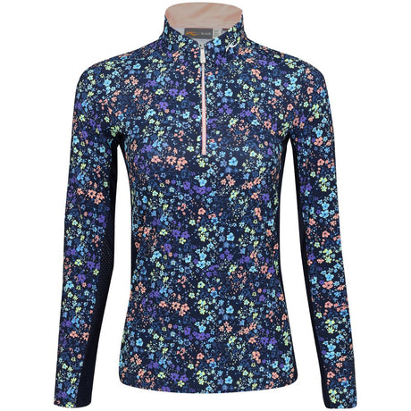Women's Sunshine Printed 1/2 Zip Pullover - Fairway Styles