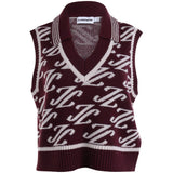 Women's Phoebe Jacquard Knit Polo Vest