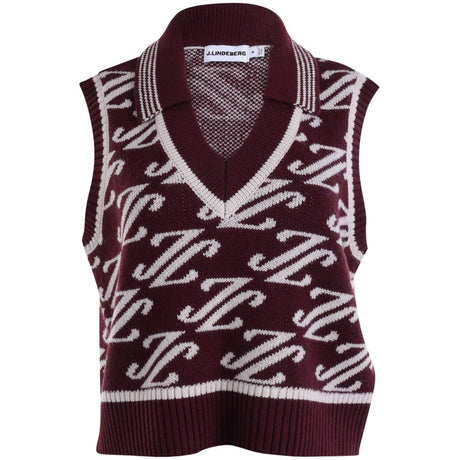 Women's Phoebe Jacquard Knit Polo Vest